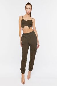 OLIVE Bustier Cami & Cargo Joggers Set, image 1