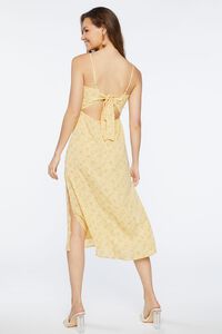 YELLOW/MULTI Floral Print Tie-Back Dress, image 3