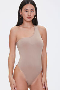 MOCHA One-Shoulder Cutout Bodysuit, image 5