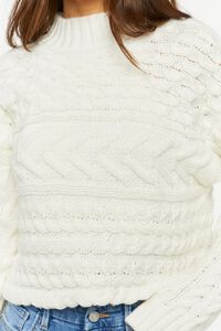 VANILLA Cable Knit Mock Neck Sweater, image 5