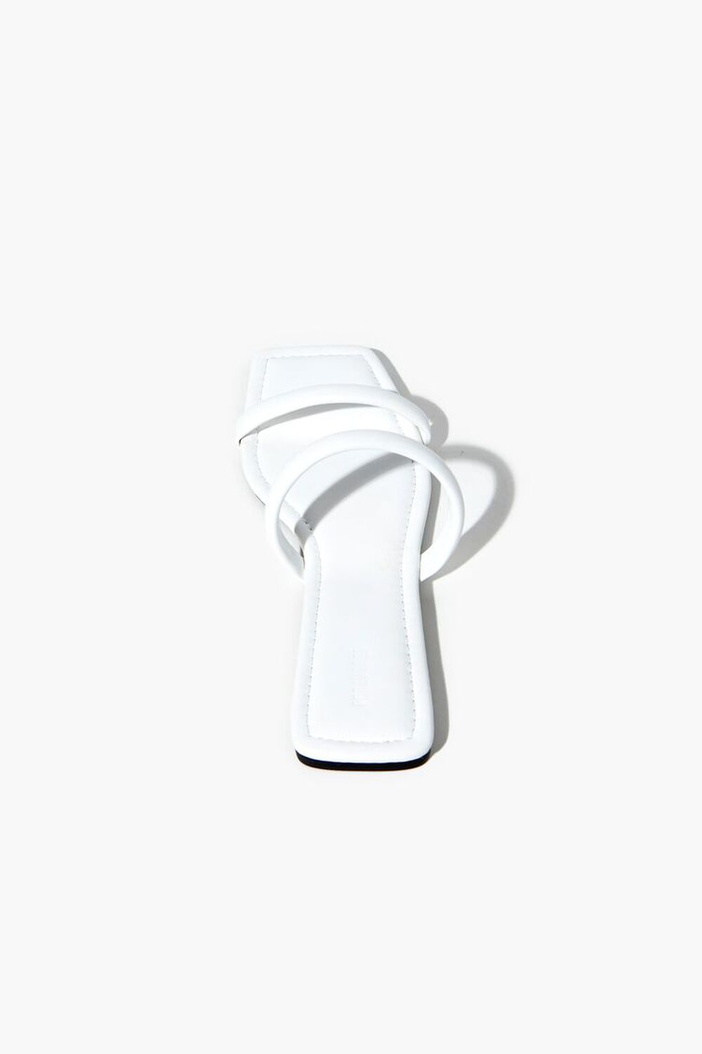 WHITE Dual-Strap Slip-On Sandals, image 3