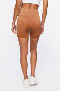 TOFFEE Active Mineral Wash Ruched Biker Shorts, image 4