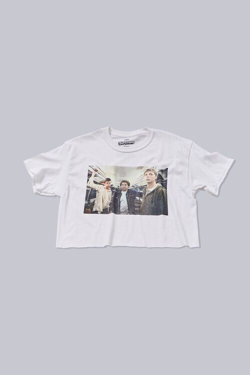 WHITE/MULTI Superbad Graphic Cropped Tee, image 1