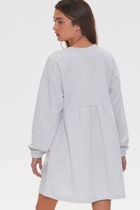 HEATHER GREY Fleece Mini Dress, image 4