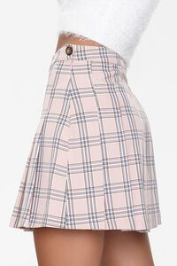 Pleated Plaid Mini Skirt, image 3