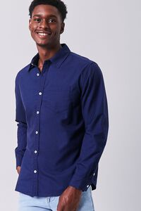 NAVY Long Sleeve Pocket Shirt, image 1
