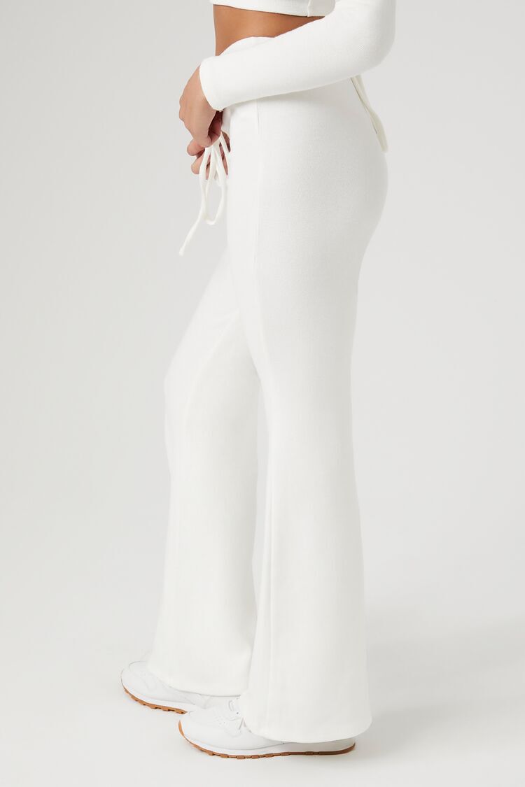 Black Flare Pants W/ White Hem – IC Collection