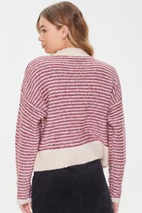 CREAM/MULTI Fuzzy Striped Sweater, image 3
