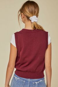 MERLOT 	Heathered Sweater Vest, image 3