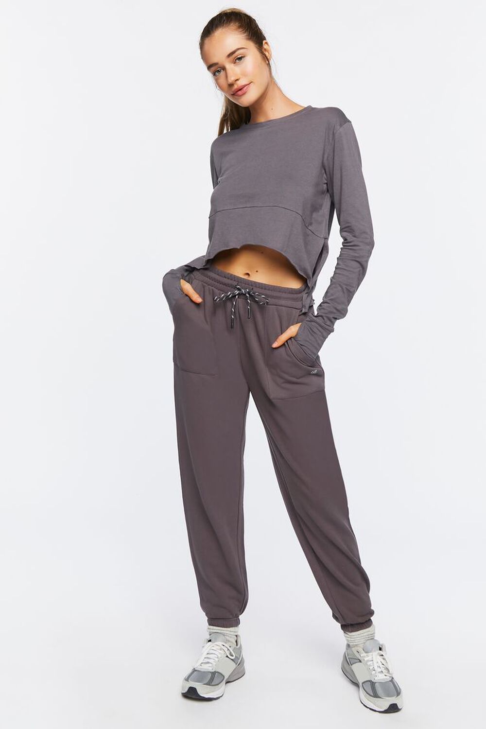 CHARCOAL Active French Terry Joggers, image 1