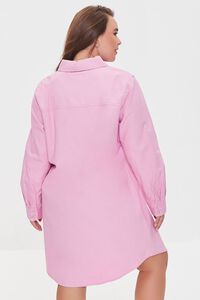 PINK Plus Size Twill Shirt Dress, image 3