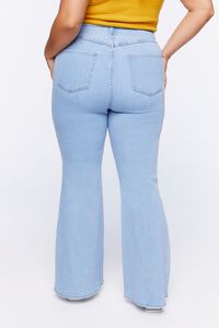 LIGHT DENIM Plus Size High-Rise Flare Jeans, image 4