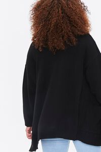 BLACK Plus Size Cardigan Sweater, image 4