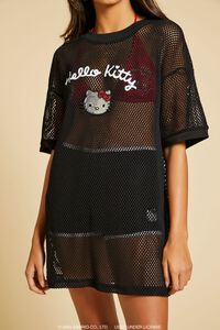 BLACK/MULTI Sequin Hello Kitty Mesh Tee, image 5