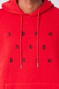 RED/BLACK Apocalyptic Embroidered Graphic Hoodie, image 5
