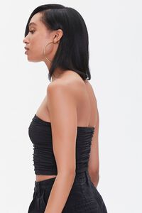 BLACK Ruched Tube Top, image 2