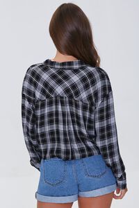 BLACK/MULTI Boxy Plaid Shirt, image 3