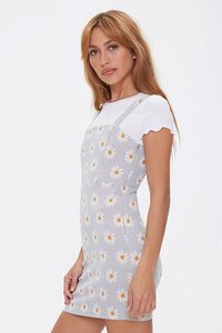 LIGHT BLUE/MULTI Daisy Print Overall Dress, image 2