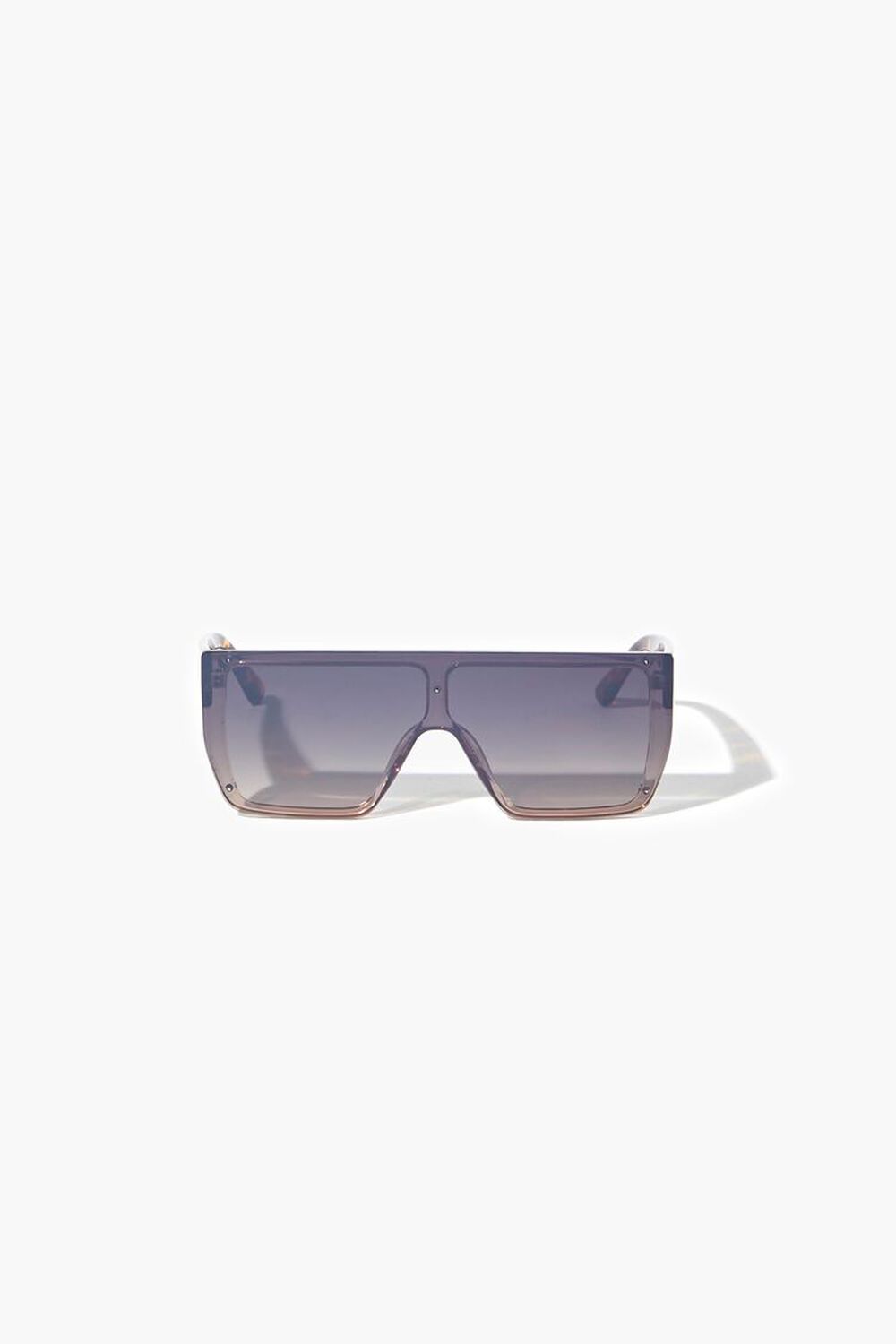 BROWN/MULTI Flat-Lens Square Sunglasses, image 1