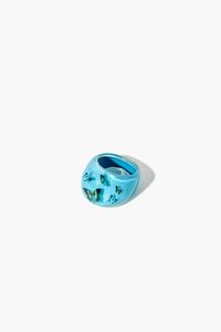 BLUE Butterfly Cocktail Ring, image 2