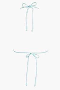 BLUESTONE/MULTI Water Print Triangle Bikini Top, image 5