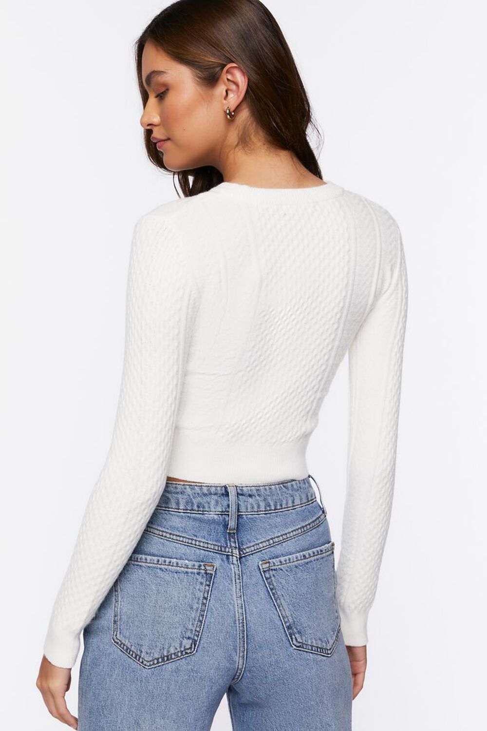 Cable-Knit Combo Top
