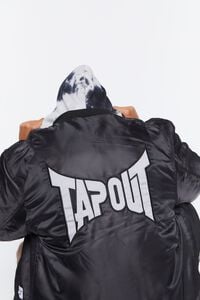 BLACK/MULTI Tapout Hooded Bomber Jacket, image 6