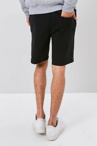 BLACK Drawstring Pocket Shorts, image 4