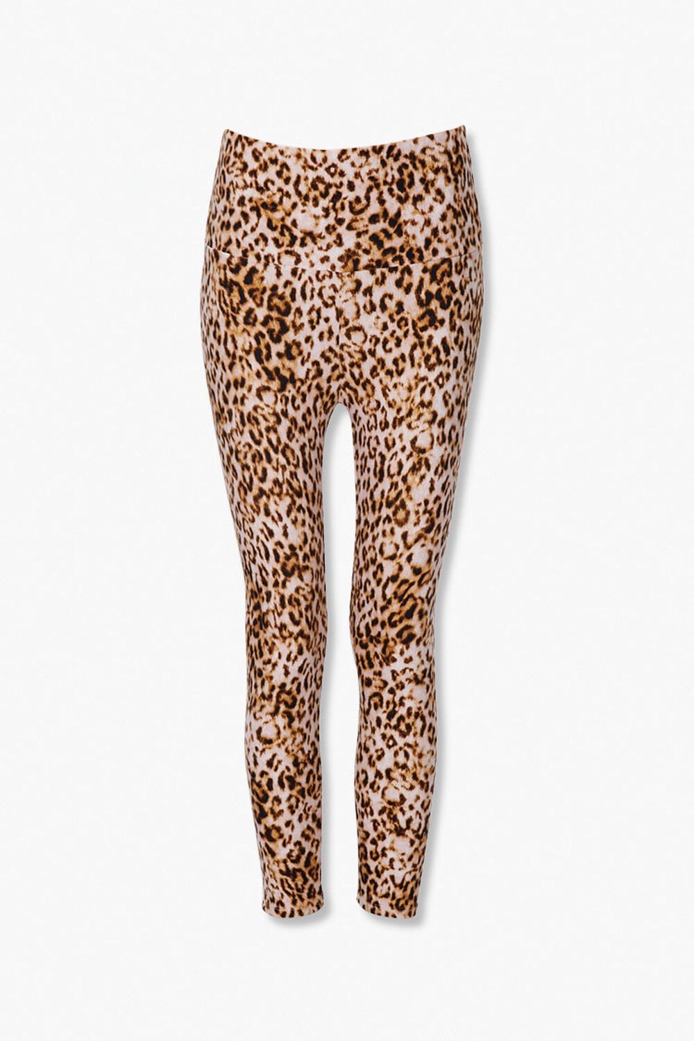 BROWN/MULTI Leopard Print Skinny Pants, image 1