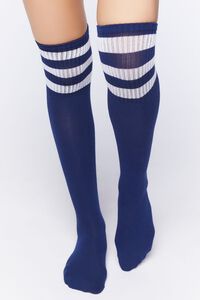 Varsity-Striped Over-the-Knee Socks, image 4