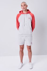 HEATHER GREY/RED Embroidered Hazy Daze Graphic Hoodie, image 4