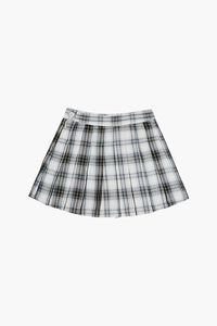 BLACK/MULTI Girls Plaid A-Line Skirt (Kids), image 1