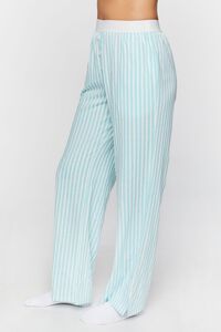 POWDER BLUE/WHITE Striped Wide-Leg Pajama Pants, image 3