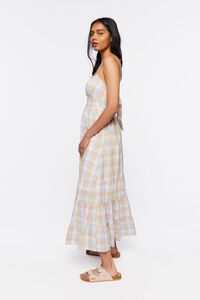 PINK/MULTI Gingham Tie-Back Maxi Dress, image 2
