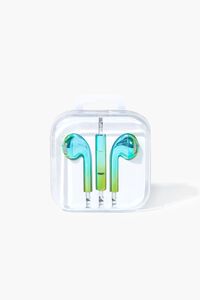 GREEN Iridescent Wired Earphones, image 3