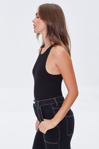 BLACK Sleeveless Stretch Bodysuit, image 3