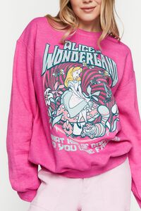 PINK/MULTI Alice In Wonderland Graphic Pullover, image 5