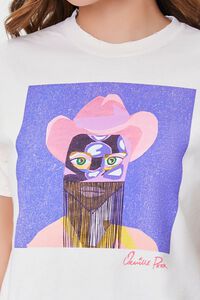 TAUPE/MULTI Orville Peck Graphic Raw-Cut Tee, image 5