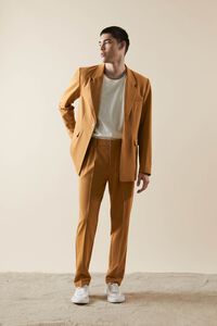 BROWN Pleated Tapered Pants, image 5