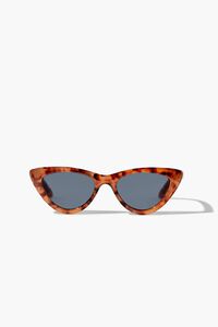 BROWN/BLACK Tinted Cat-Eye Sunglasses, image 1