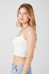 WHITE Seamless Mineral Wash Cropped Cami, image 3