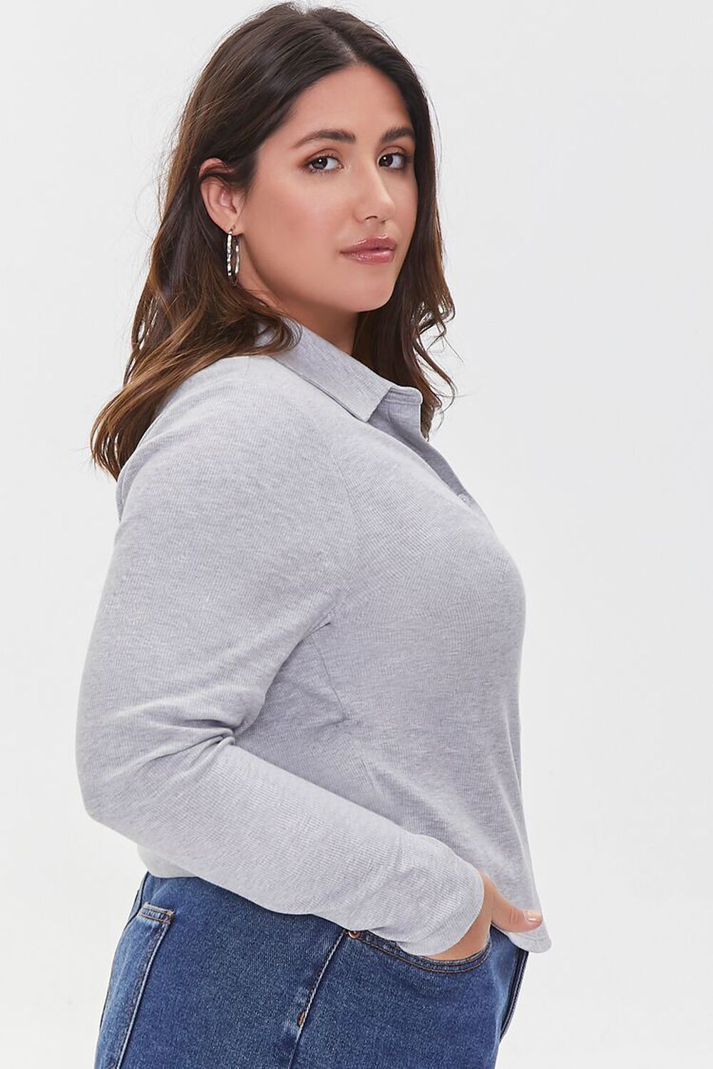 Size Long-Sleeve Polo Shirt