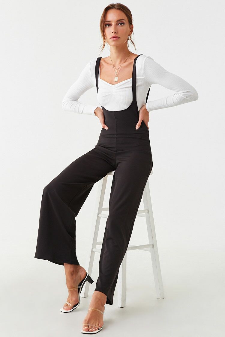 Women's Fashionable Elegant Slim-fit Solid Color Suspender Jumpsuit -  CJdropshipping