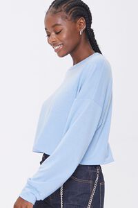 BABY BLUE Boxy French Terry Pullover, image 2