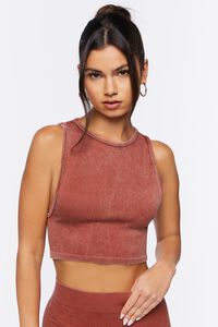 SIENNA Ribbed Knit Cropped Tank Top, image 1