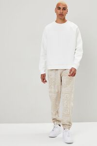 TAUPE/CREAM French Terry Joggers, image 1
