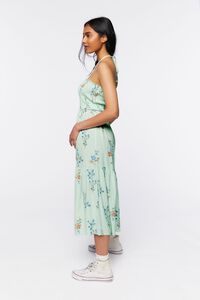 MINT/MULTI Floral Print Halter Midi Dress, image 2