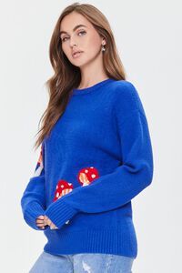 BLUE/MULTI Mushroom Ribbed-Trim Sweater, image 2