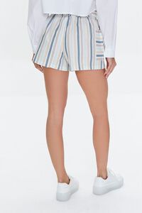 Striped Belted Linen-Blend Shorts, image 4