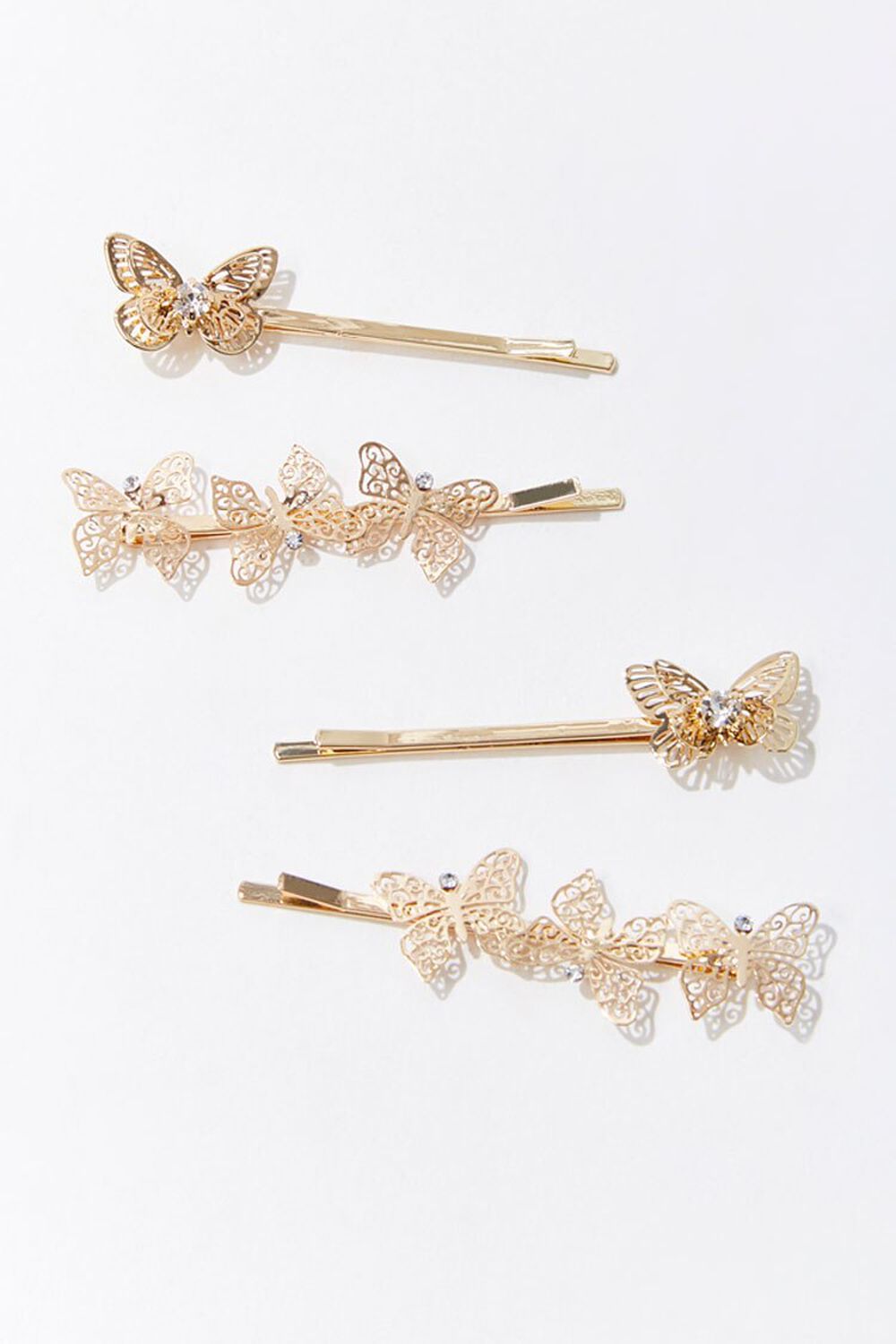 GOLD Butterfly Bobby Pin Set, image 1